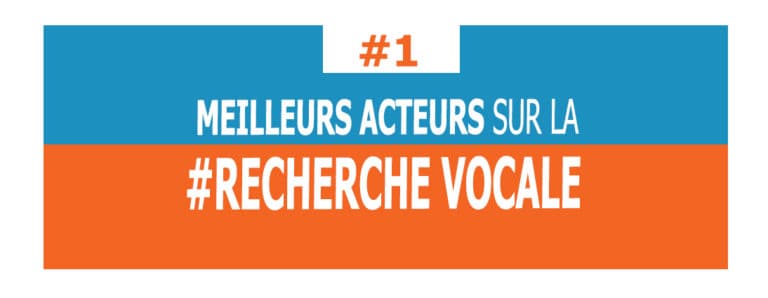 Infographie : Les meilleurs acteurs sur la recherche vocale #1